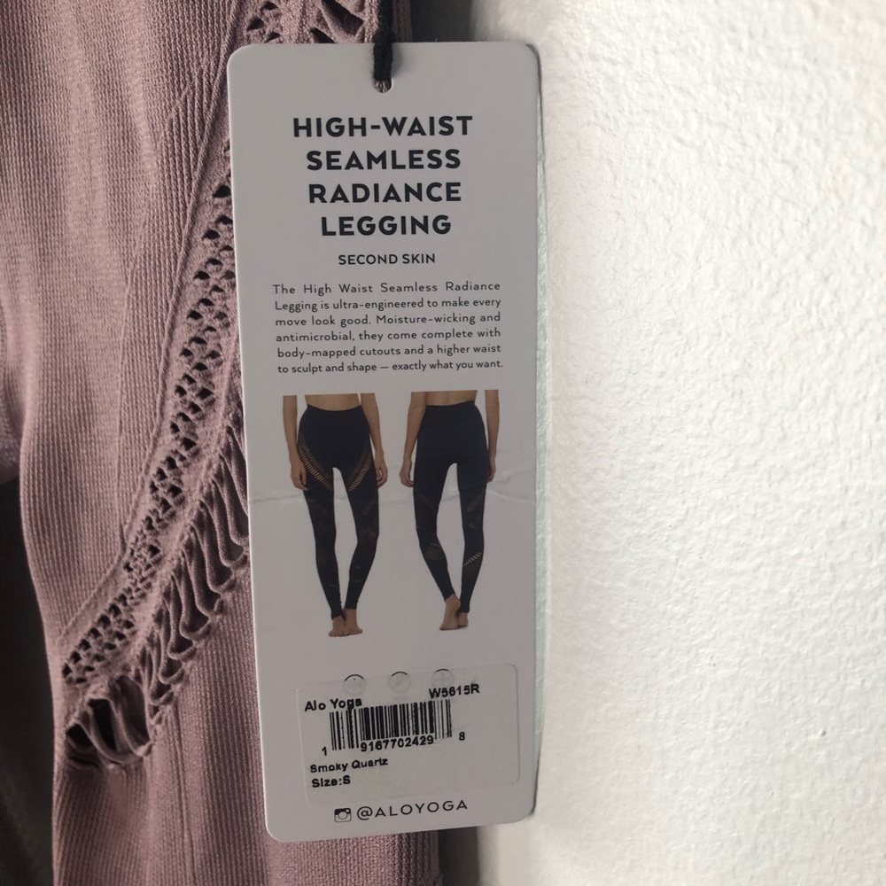 ALO Yoga Radiance Leggings Smoky Quartz Used - Picture 5 of 6